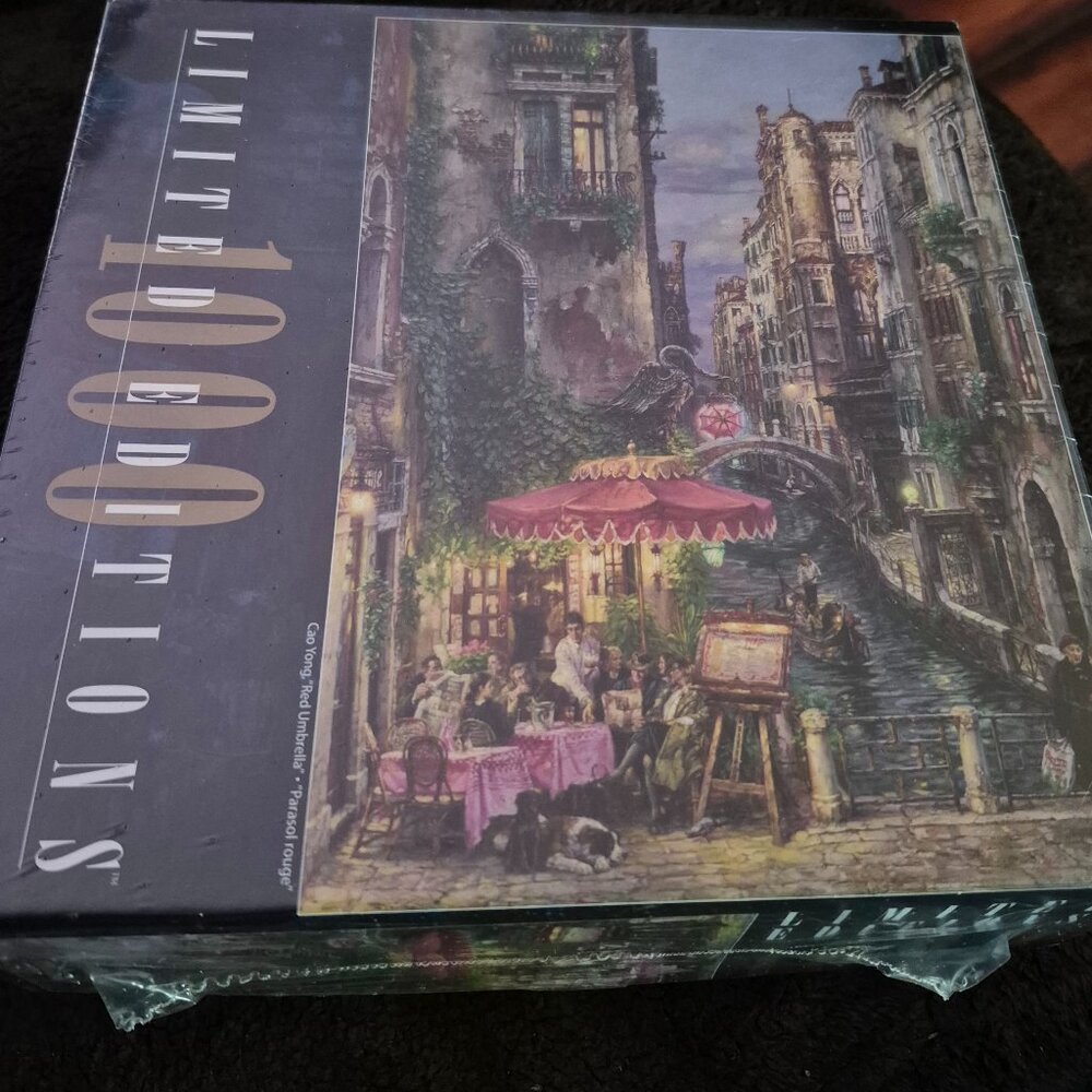 Rose Art Limited Editions 1000 Piece Jigsaw Puzzle Red Umbrella Italy BRAND NEW